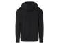 Een zwarte hoodie met capuchon.