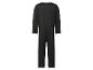 Zwarte jumpsuit met lange mouwen, achteraanzicht