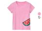 Roze T-shirt voor meisjes, watermeloenprint.