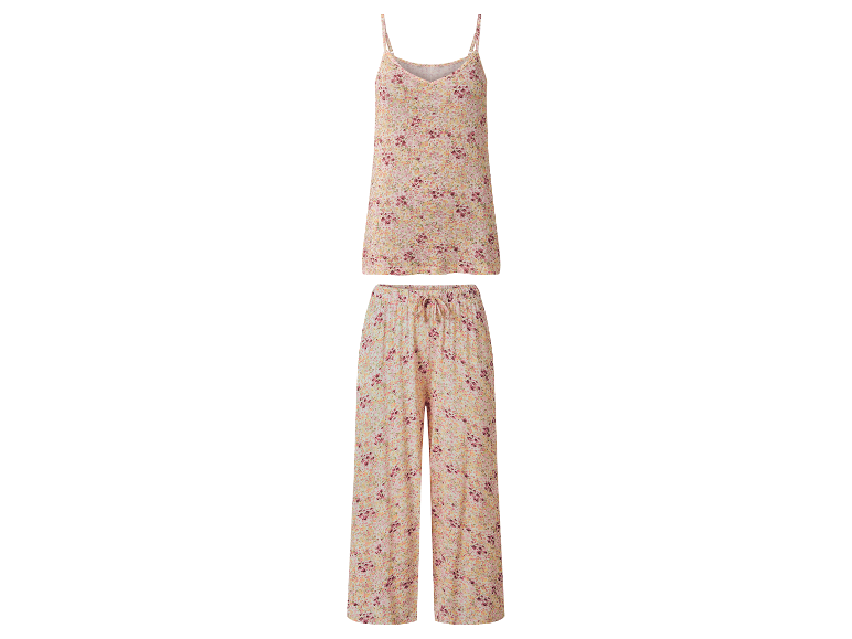 Bloemenprint dames pyjama set.