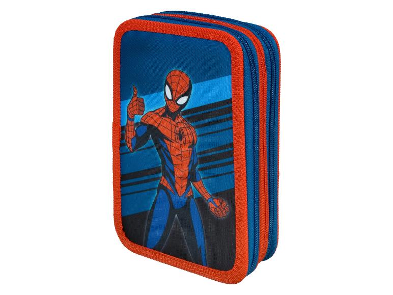Dubbele etui met rits, met Spider-Man print.