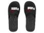 Zwarte Puma slippers met rood en wit logo