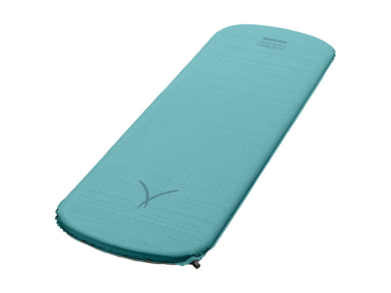 Een lichtblauwe Grand Canyon slaapmat voor kamperen.