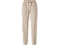 Beige dames pyjamabroek met striksluiting