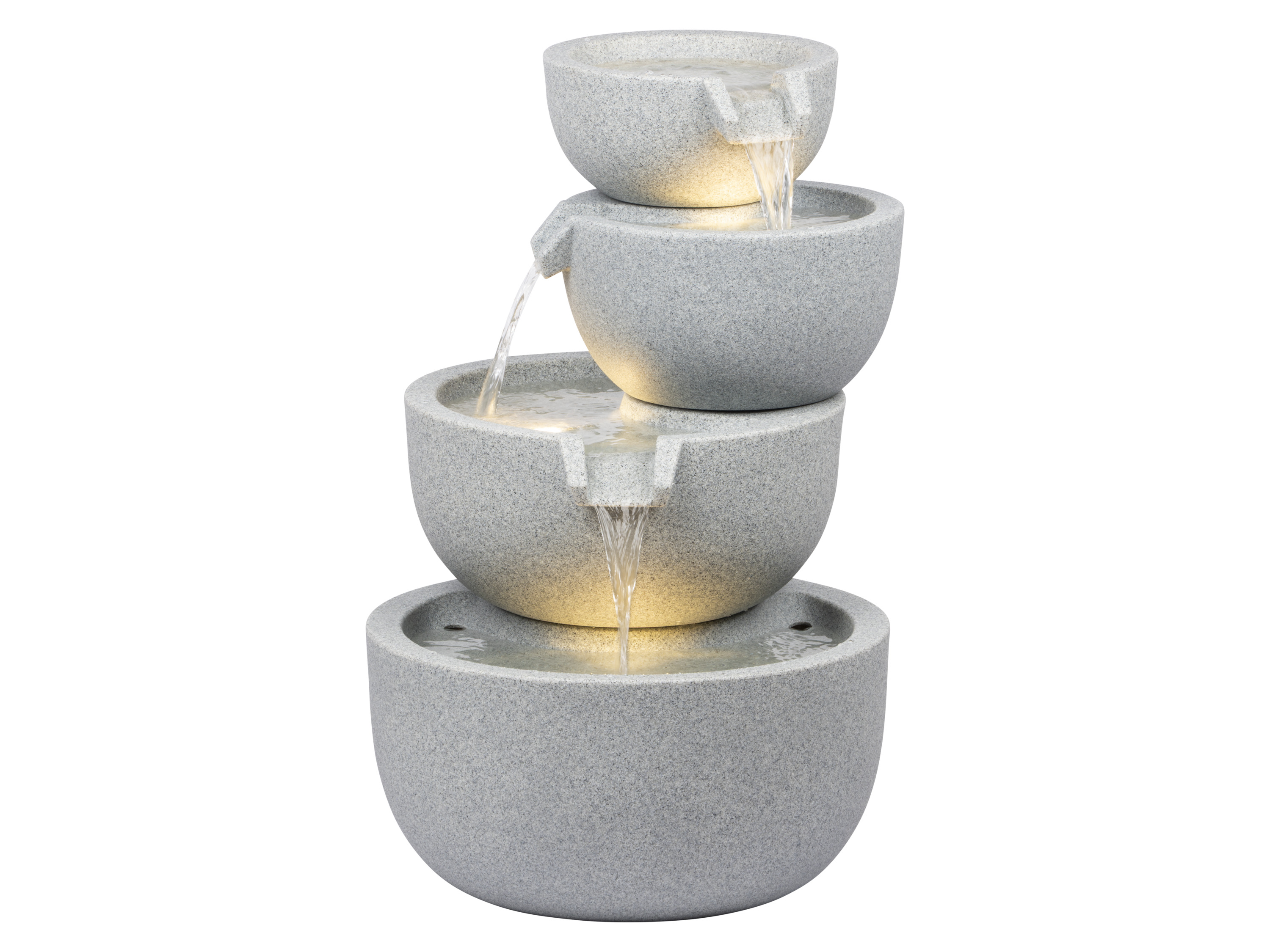 DOBAR Tuinfontein Rama, 4-traps, met LED