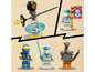Lego Ninjago minifiguren, waaronder Zane en een draaiende top.