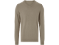 Heren V-hals trui in een beige kleur.