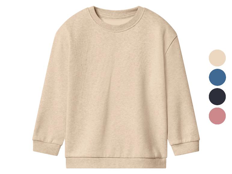 Beige sweatshirt met lange mouwen en kleurkeuzes