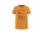 Oranje T-shirt met surfshop- en palmboomprint, met de tekst 'ENDLESS SUMMER'.