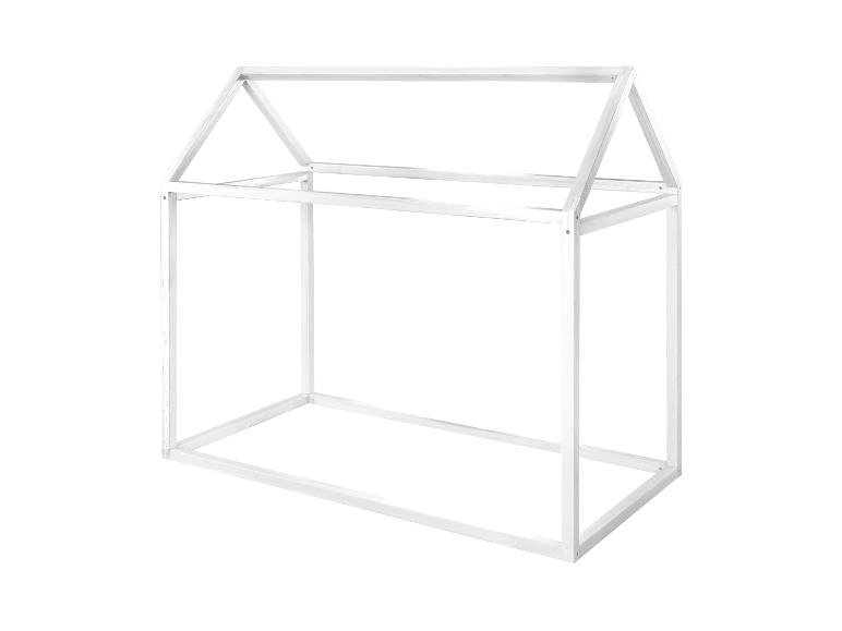 Wit huisvormig bedframe voor kinderen