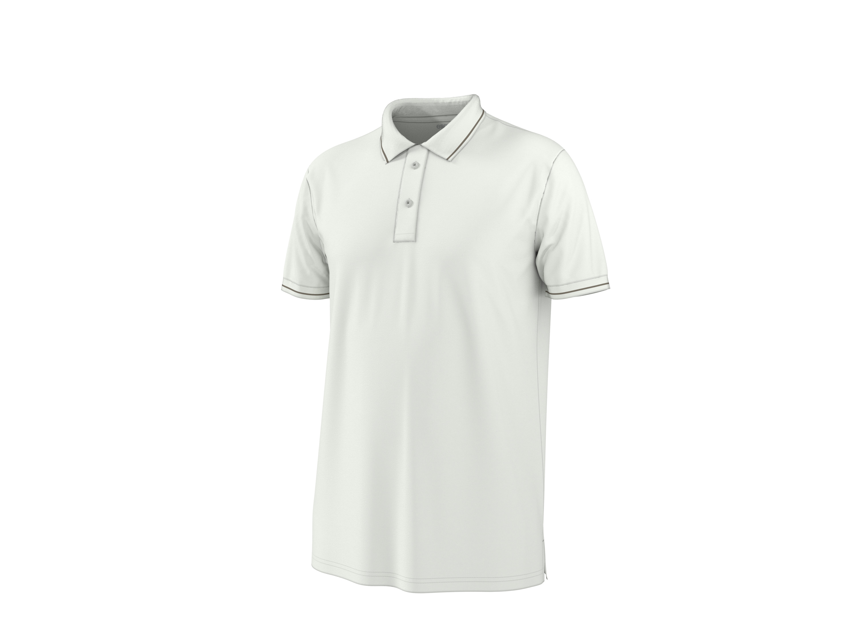 ESMARA MEN Heren polo (Wit, XL)