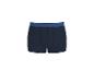 Donkerblauwe herenboxershort met blauwe tailleband.