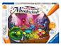 Interactief muziekleerspel voor kinderen van 4-7 jaar, met monsterfiguren die instrumenten bespelen.