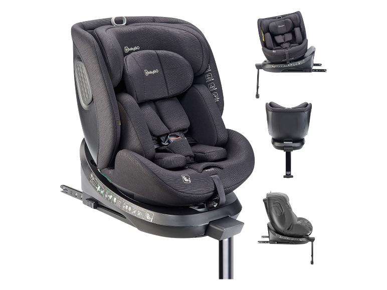 BabyGO autostoel met ISOFIX-basis en 360 graden rotatie