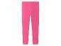 Roze kinderlegging met witte opdruk op de linkerpijp.