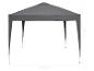 Grijze tuinpaviljoen van 300 cm breed en 260 cm hoog.