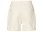 Witte denim shorts met opgerolde zoom