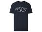 Donkerblauw heren T-shirt met de tekst 'ATHLETIC 1973 BLUE DIVISION'.