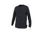 Donkerblauw Henley shirt met lange mouwen en knopen voor heren