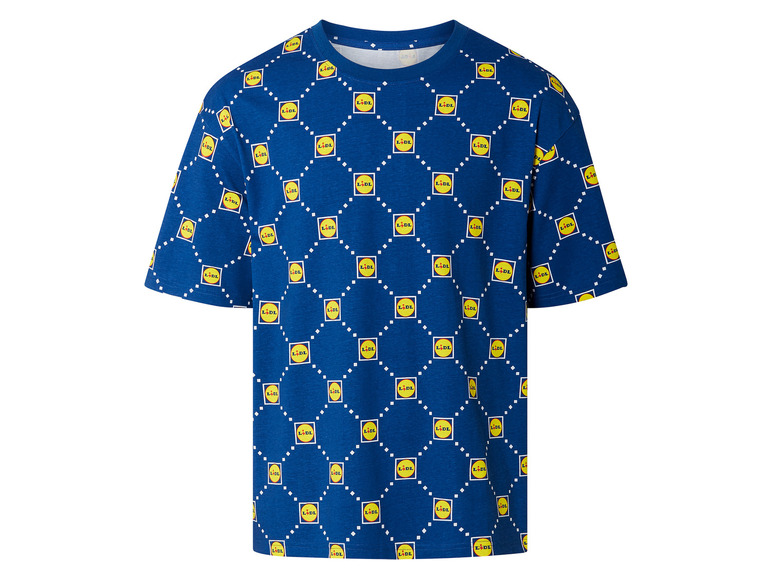 Heren t-shirt met Lidl-motief (XL (56-58), Blauw)
