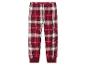 Rode geruite pyjamabroek.