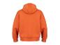 Oranje hoodie, achteraanzicht