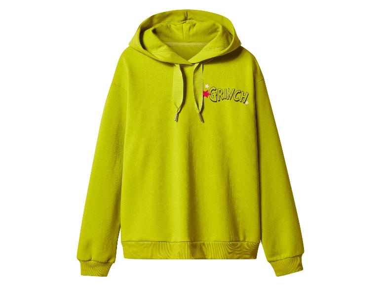 Limoengroene hoodie met Grinch-opdruk