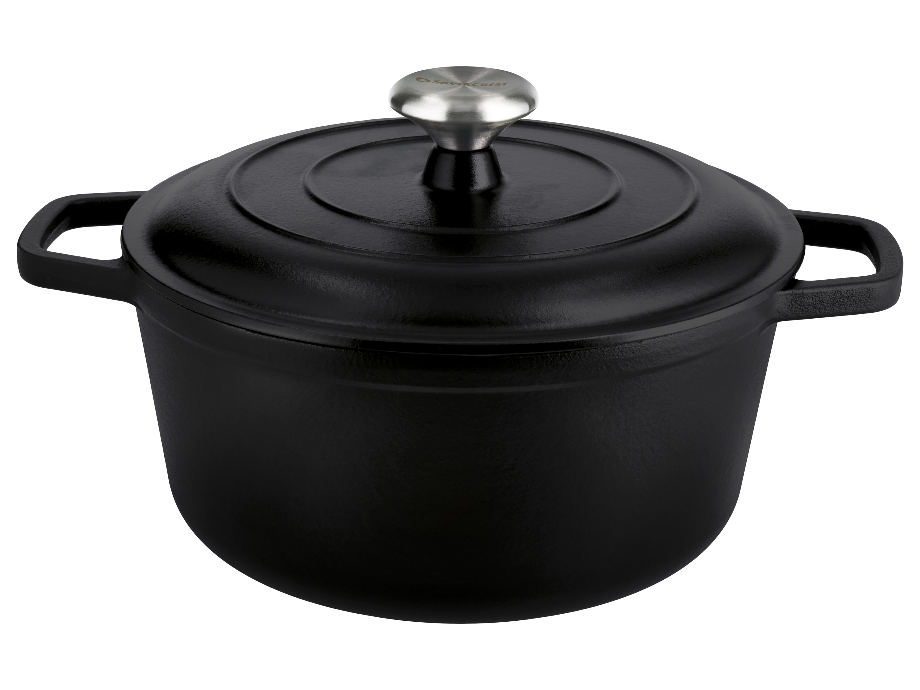 SILVERCREST Gietijzeren pan, Ø26 cm (Zwart)