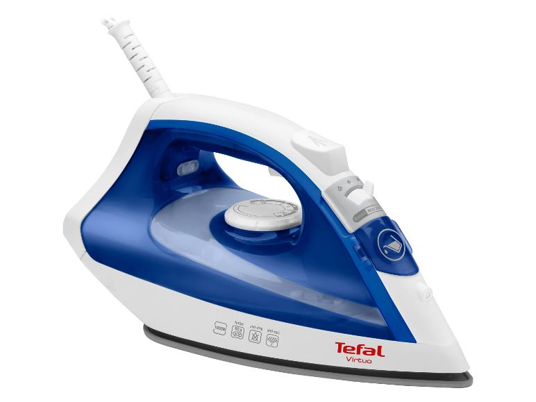Tefal Virtuo strijkijzer, blauw en wit: krachtig en stoom.
