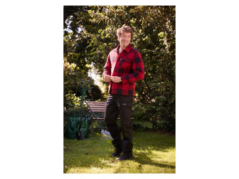 PARKSIDE® heren overshirt met rood ruitpatroon voor in de tuin