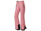 Roze skibroek met zwarte details.