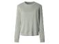 Effen lichtgroen sweatshirt met lange mouwen en ronde hals.