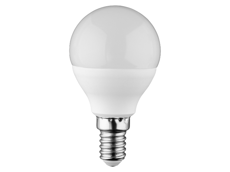 Ronde LED-lamp met kleine fitting.