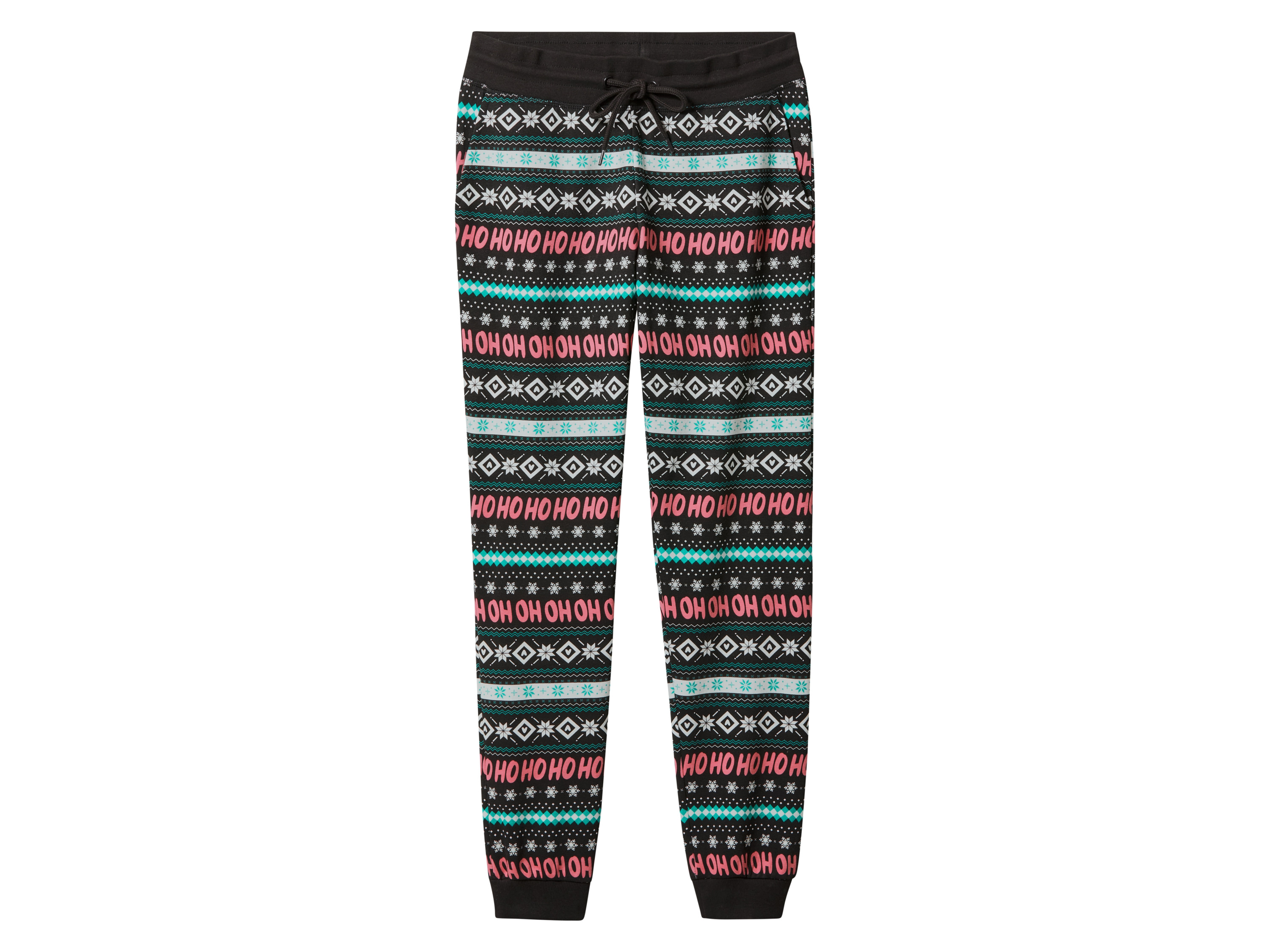 esmara Dames kerstjoggingbroek (Zwart, M (40/42)) afbeelding