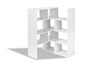 Witte boekenkast met open vakken