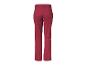 Rode dames outdoorbroek met kniestukken en een klein wit logo op de rechterpijp.