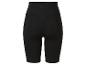 Zwarte high-waist fietsbroek voor dames met logo
