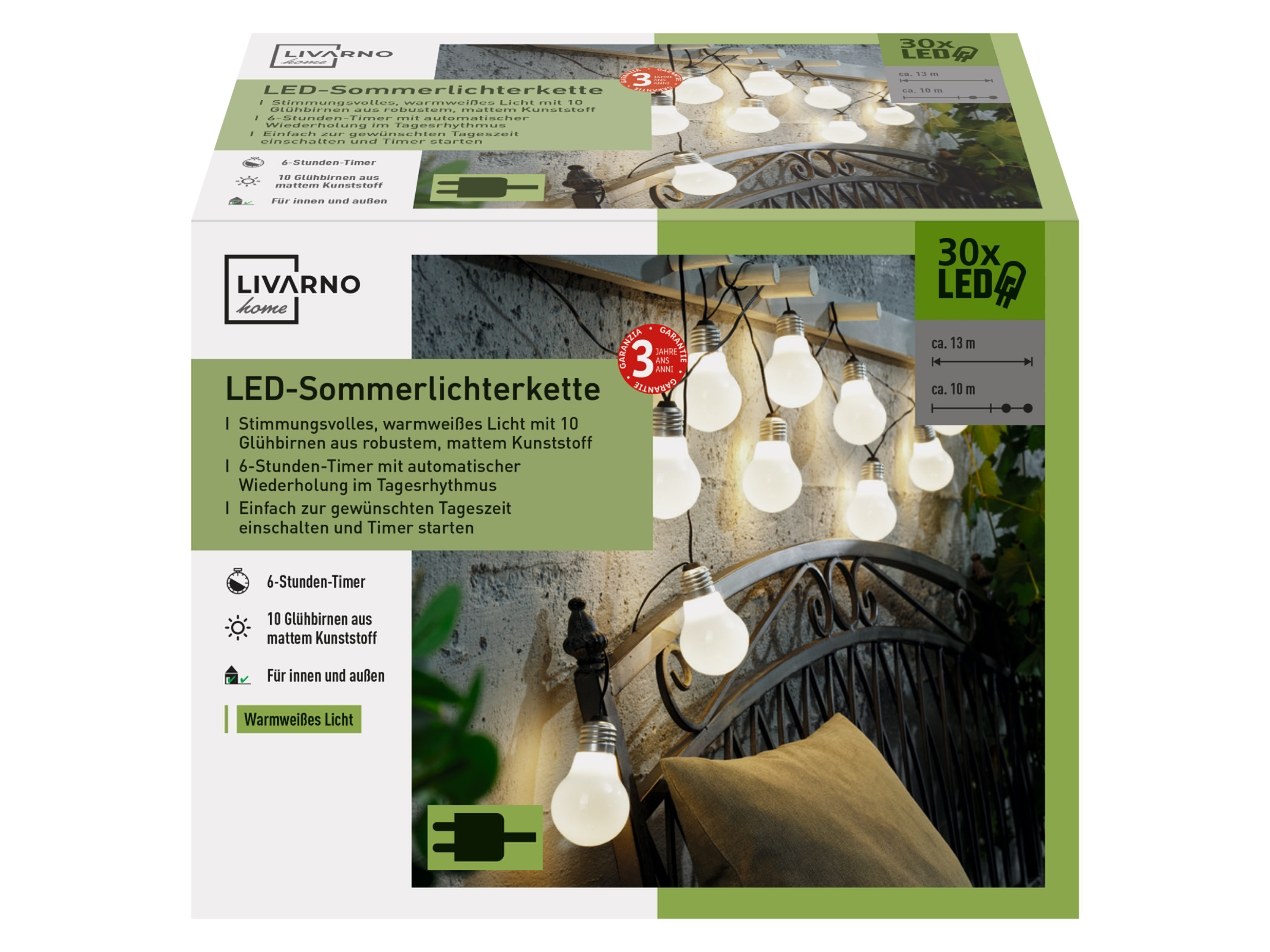 LIVARNO home LED-lichtketting (Wit)