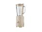 Beige SilverCrest blender met glazen kan en snelheidsregelaar.