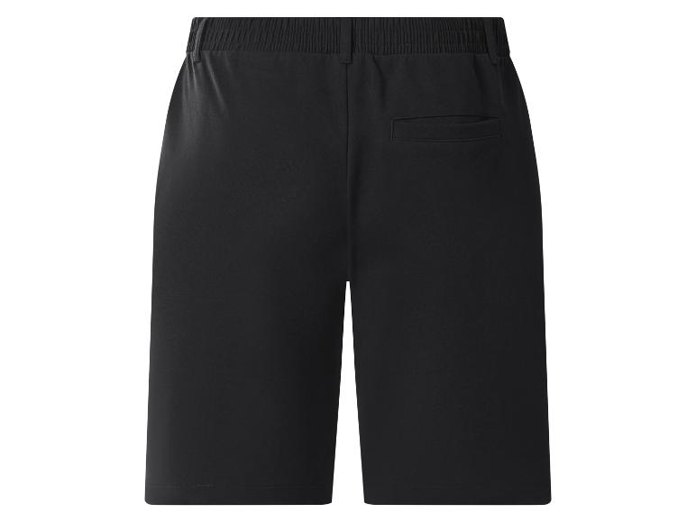 Zwarte heren sportshort met elastische tailleband en achterzak.