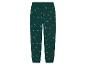 Groene joggingbroek met kerstauto- en boomprint.