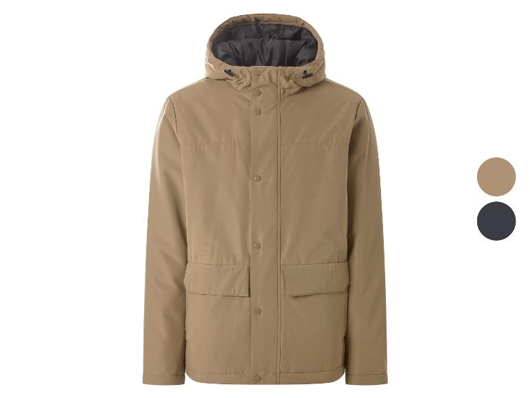 Herenparka in beige met zwarte voering en twee kleuropties