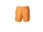 Oranje zwemshort met elastische tailleband en achterzak.