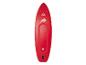 Rood opblaasbaar stand-up paddleboard met een gestructureerd oppervlak en gouden accenten