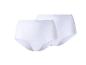 Twee paar witte damesonderbroeken.