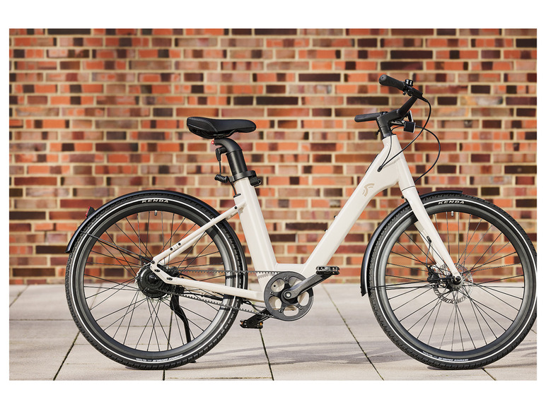 Ga naar volledige schermweergave: CRIVIT Urban E-Bike 27,5" crème - afbeelding 6
