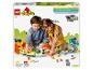 LEGO Duplo treinset met twee spelende kinderen.