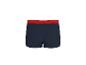 Donkerblauwe herenboxershort met rode tailleband