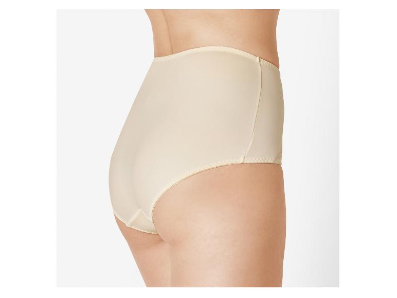 Beige hoge taille slip.
