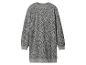 Grijze sweaterjurk met luipaardprint